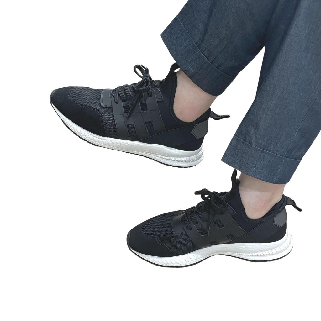 Sneakers Hiroshi Tsubouchi Yoshimasa Hoshiba Made In Japan Lightweight Suede Leather Shoes Height Increases Legs Beauty Black Cm [Double H] [WH-0121]