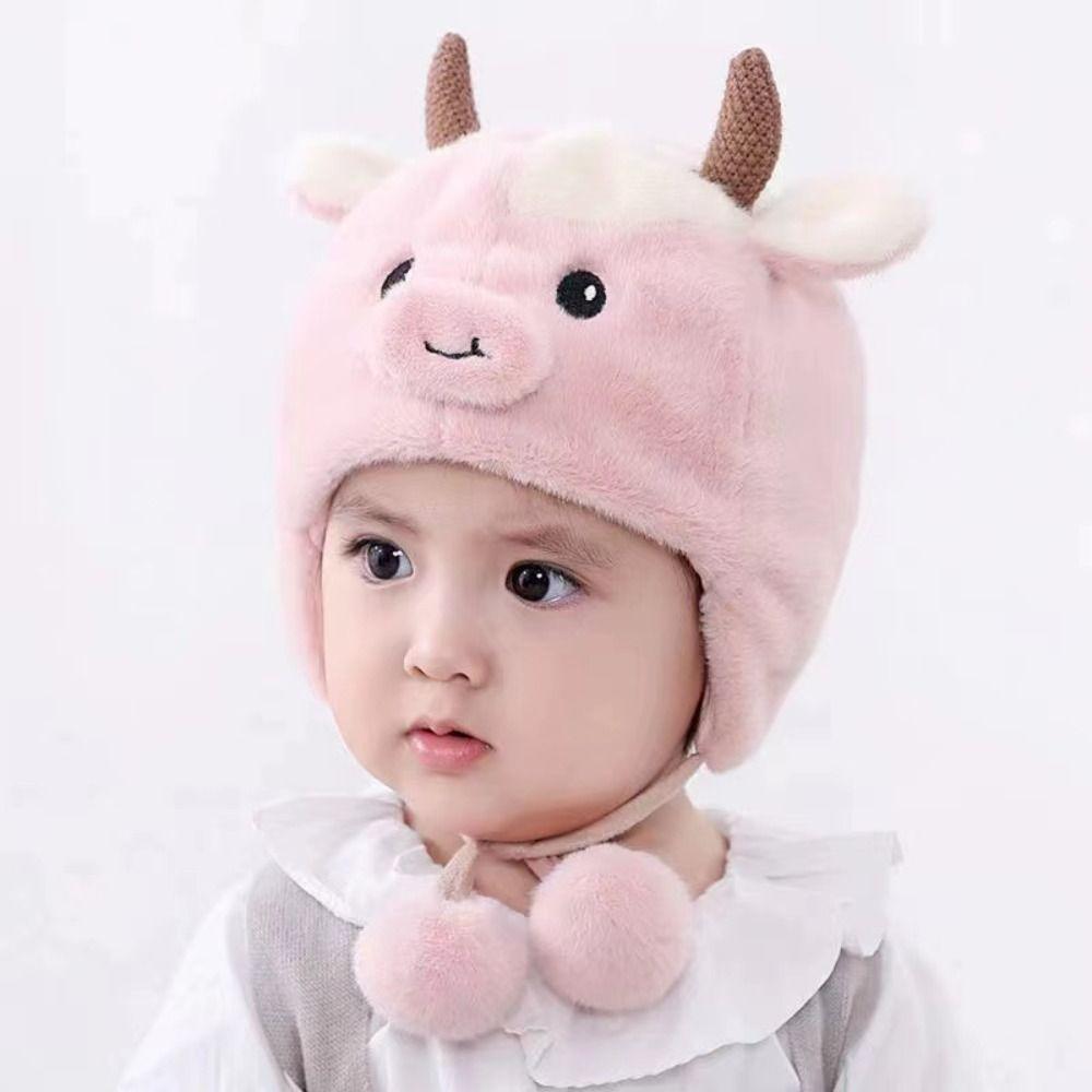 Plush Winter Baby Hat Ear Protection Toddler Bonnets Fashion Infant Beanie Cap Baby