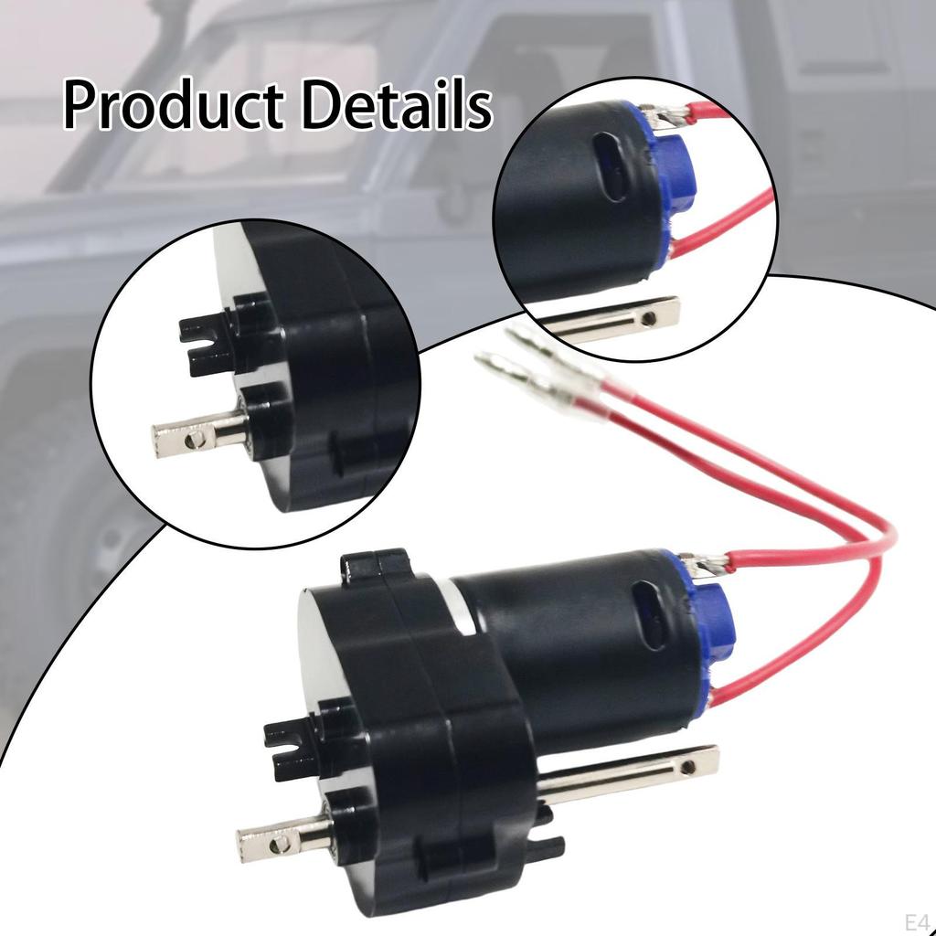 370 Gearbox Accessory for Remote Control Cars, 4mm Plug, Fits MN78 MN82 MN168