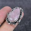 Pink Opal Handmade 925 Sterling Silver Jewelry Ring Size 7.5 j6m59