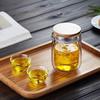220ml Heat Resistant Double Layer Glass Teapot Kungfu Tea Maker Pot ChaHai Tea Ceremony Fair Cup Tea Dispenser Teaware