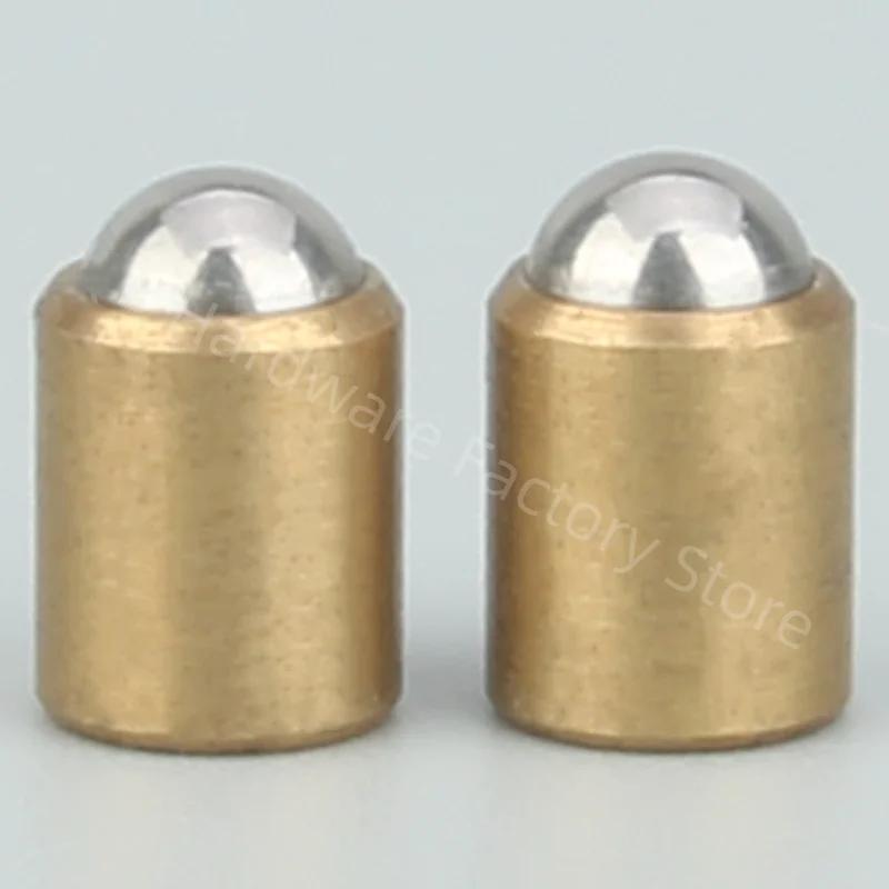 10pcs Precision Stainless Steel/Brass Positioning Beads Smooth Body Plunger Push Fit Ball Spring Ball Plungers