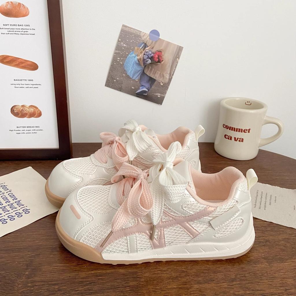 Thick-soled German training shoes women's 2025 new popular summer thin mesh breathable Forrest Gump casual sports dad shoes