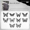 20 Pieces of Vintage Hollowed Out Lace Decorative Paper Shell Light and Shadow Butterfly Themed Handmade Account DIY Materials