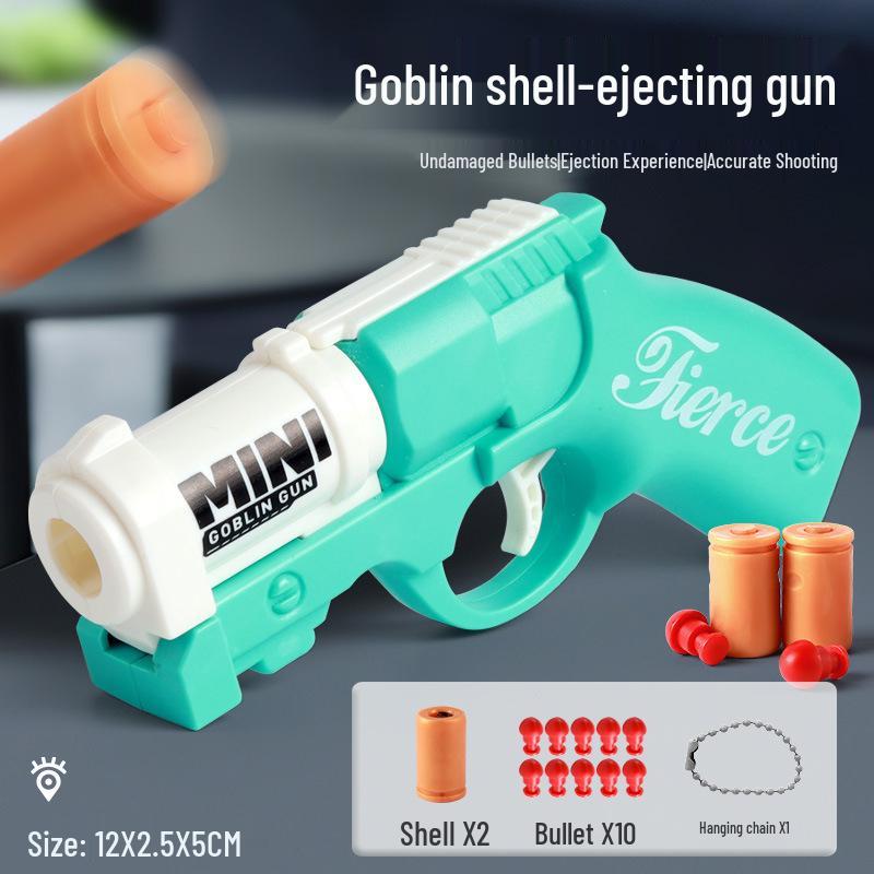 Desert Eagle Style 3D Wooden Fish Decompression Toy Gun