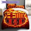 Juego de Ropa de Cama con Estampado de Dibujos Animados Colcha Funda de Colcha Funda de Almohada Decoración del Hogar Regalo de Cumpleaños (1 * funda nórdica + 2 * fundas de almohada, sin núcleo)
