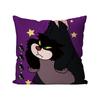 Cartoon Cute L-Lucifer Cat Pillow Case Square Pillow Bedroom Sofa Leisure Comfort Cushion Car Living Room Home Decoration 40X40