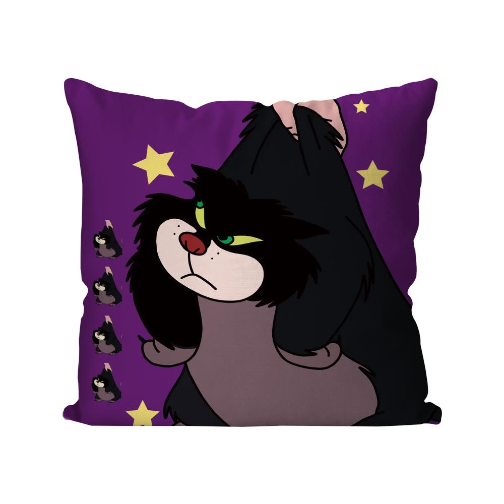 Cartoon Cute L-Lucifer Cat Pillow Case Square Pillow Bedroom Sofa Leisure Comfort Cushion Car Living Room Home Decoration 40X40