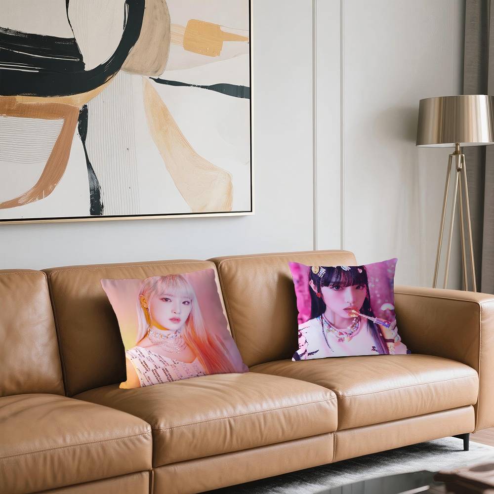 Singer C-Choi-Yena Pillow Anime Pillow Sofa Bed Head Pillow Cover Cushion Cover 45x45 Cm Fashion