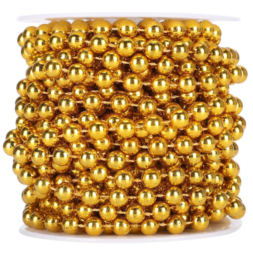 Plastic Bead Garland Spool Rope Curtains Hanging Christmas Decoration Supplies 8mm 10