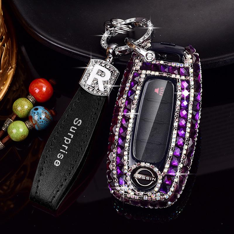 Nissan 14th Gen Sylphy, Qashqai, Teana, X-Trail, Tiida, Murano, Terra Car Key Diamond Cover for Women
