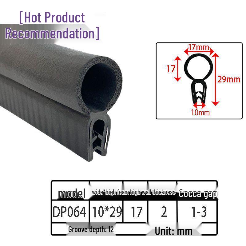 Customizable EPDM U-Shaped Rubber Sealing Strip for Electrical Cabinets and Car Doors