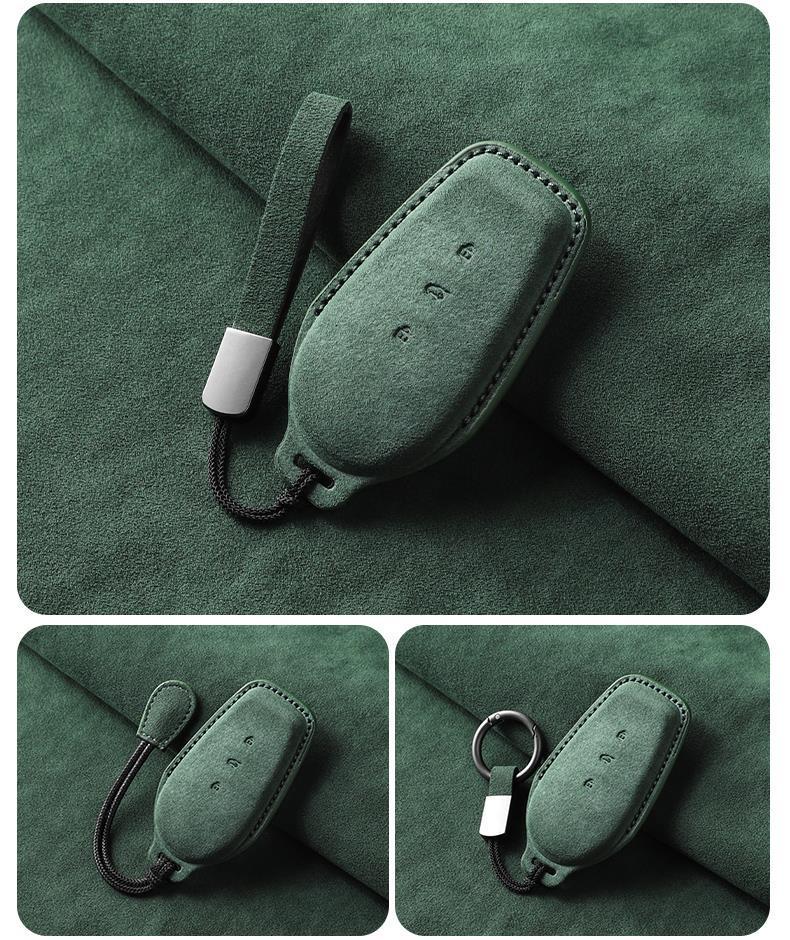 Suede Key Cover for 25 Nissan N7 Models: Fits 625Max, 510Pro & Air New EV Models.