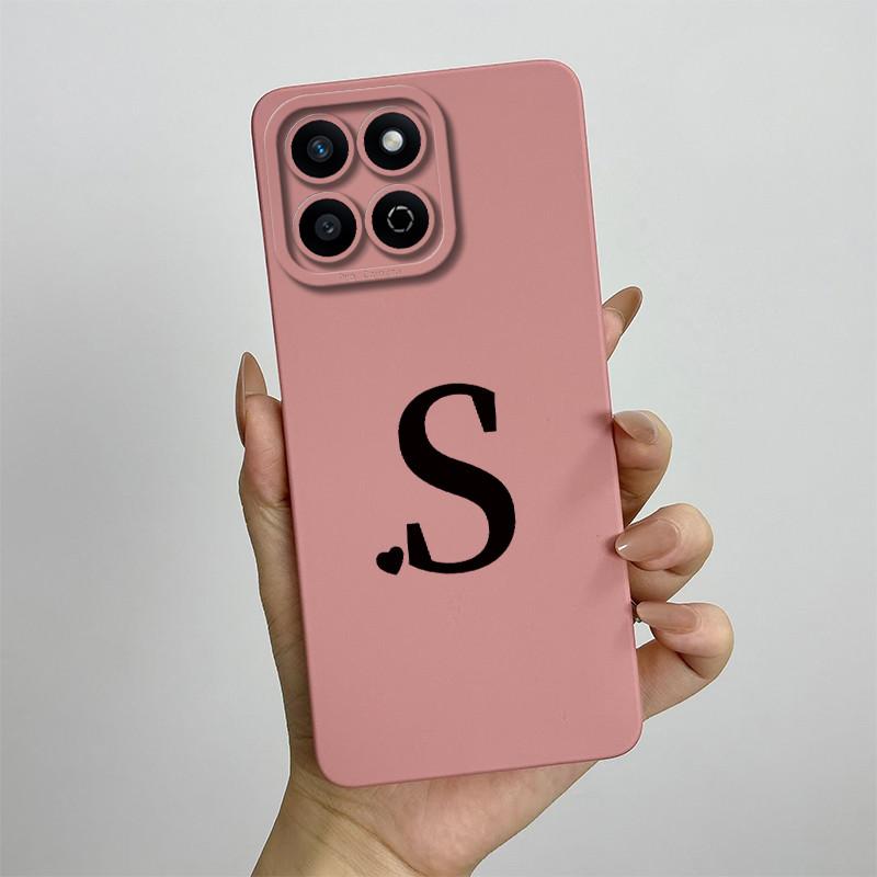Funda for Honor 200 Smart Case Camera Lens Protection Cute Letters Silicone Shockproof Phone Cover for Honor 200 Smart 5G Capa