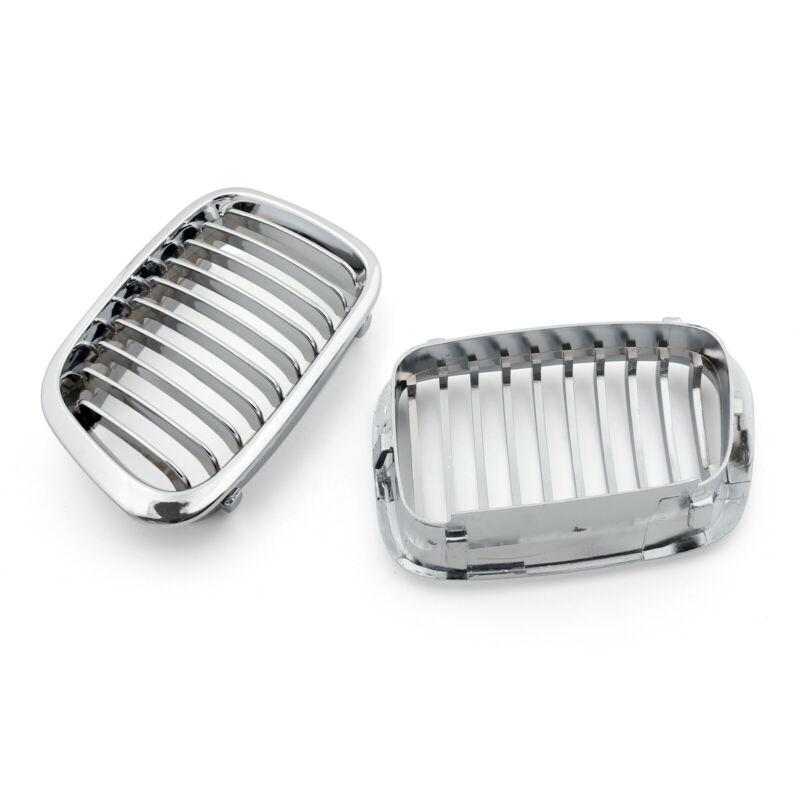 Car Front Fence Grill Grille Chrome For BMW E46 4 Doors 1998 1999 2000 2001 3 Series Auto Parts