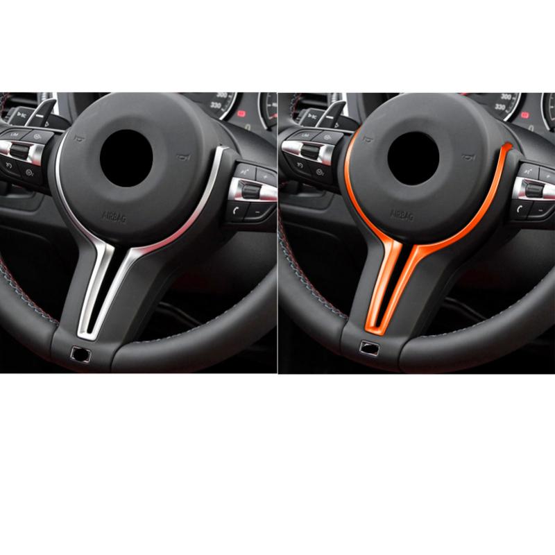 Auto Lenkrad Trim Auto Innere Abdeckung Carbon Faser Für BMW M Serie M2 M3 M4 M5 F80 F82 F87 T-förmigen Dekoration