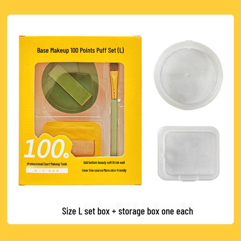 100% Cotton Marshmallow Cushion Puff - XL Makeup Blender for Wet & Dry Use