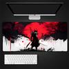 black Samurai Mouse Pad Samurai Legion Landscape Table Mat Aesthetic Computer MousePad Unique Mouse Keyboard pc Desk Mats
