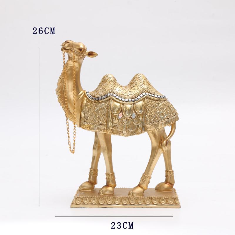 Matte Finish Light Luxury Camel Statue Art Craft Desktop Ornament for Home Office Workplace Decor Ideal Gift