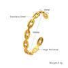 European and American Retro Gold Bracelet Irregular, Bracelet C-shaped Opening, Adjustable Bracelet Women