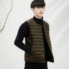 New Men's 90 Velvet Solid Color Men's V-neck Round Neck Vest Down Jacket Vest Oversized Jacket