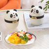 Niedlicher Panda Zahnstocherhalter Automatischer Pop-Up Zahnstocherspender Cartoon Panda Form Zahnstocher Aufbewahrungsbox für Küchen Tischzubehör
