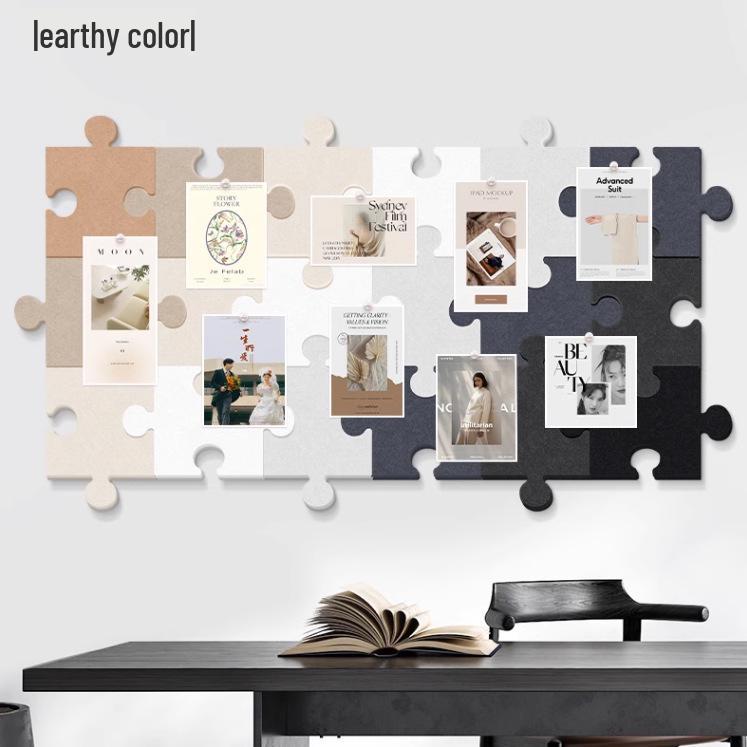 3D Felt Puzzle Wall Decor & Message Board