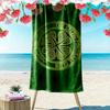 Celtic Football Team Logo Print Beach Towel, Large Soft Quick Dry Towel for Beach Camping Swimming