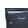 Modern Lockable Mailbox Combination Locking Box Durable Key Paperwork Magazines Holder Postbox and