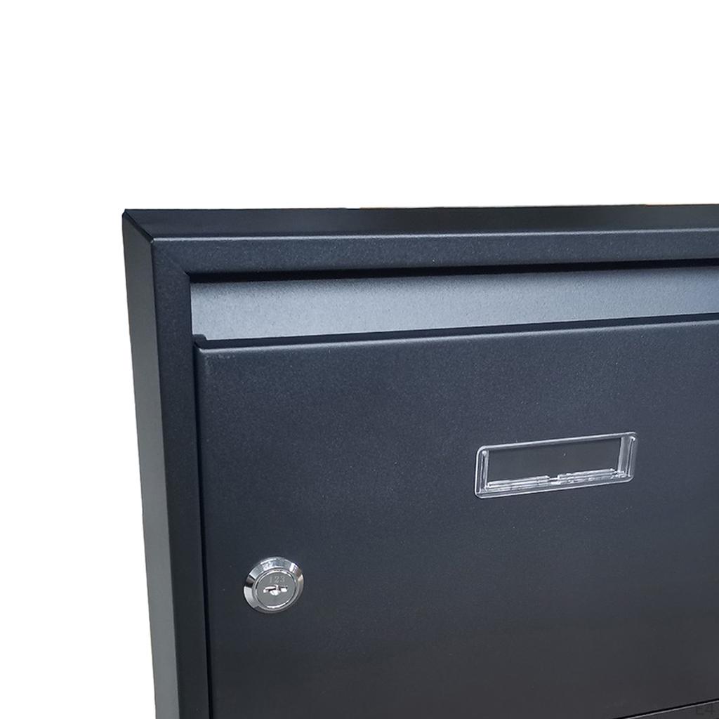 Modern Lockable Mailbox Combination Locking Box Durable Key Paperwork Magazines Holder Postbox and