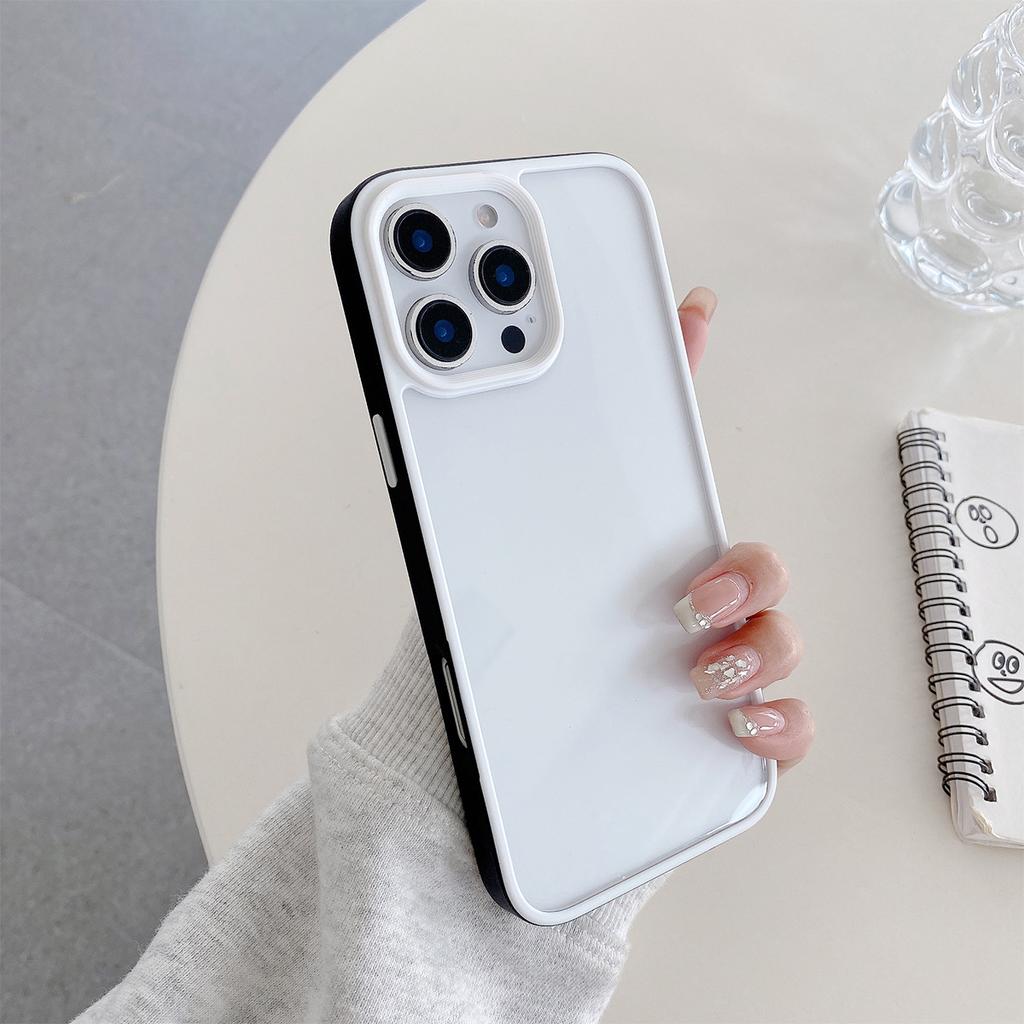 Simple Solid Color Border Phone Case, U-Shield for Apple for IPhone 16 ProMax Phone Case, 1514 Anti Drop Case