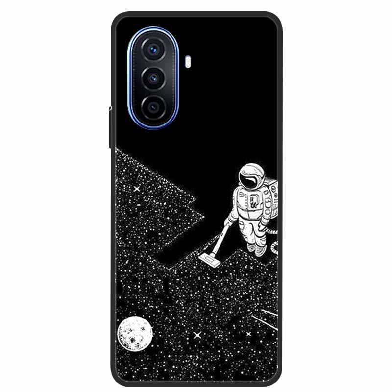 For Huawei Nova Y70 Plus Case Wolf Black Silicone Soft Phone Case For Huawei Nova Y70 Back Cover Case NovaY70 Y 70 Funda Coque