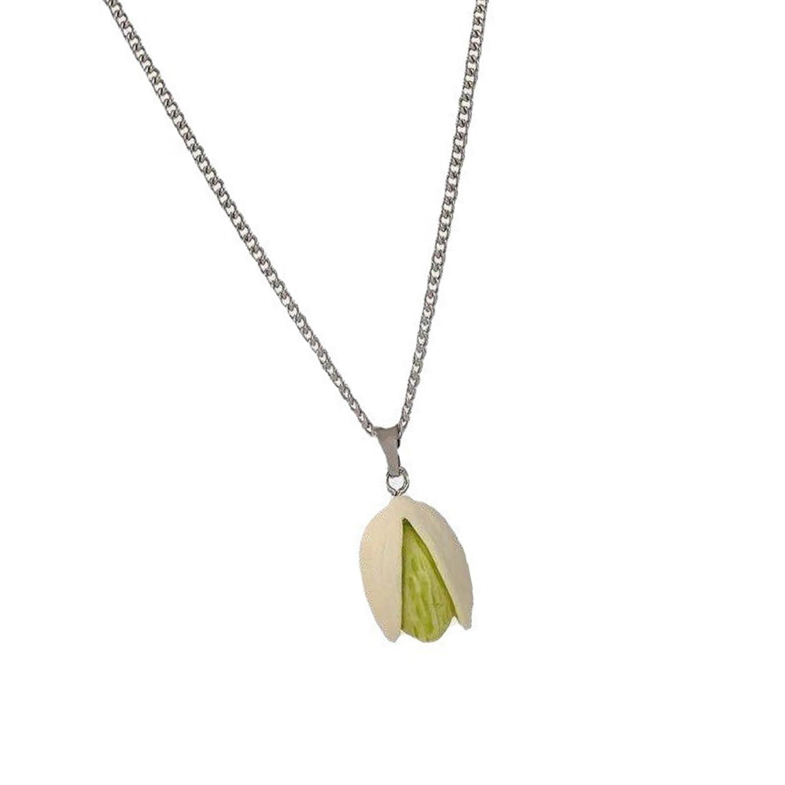 

Unique Pistachioes Necklace Creative Designs Symbolizing Love and Individuality for Couples and Trendsetters Wear 1