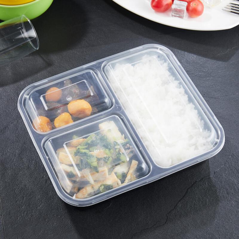 

Disposable 3-Compartment Meal Prep Containers