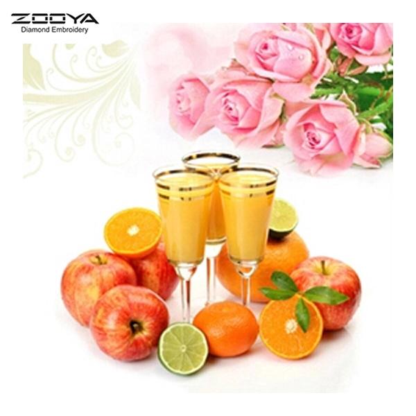 

ZOOYA DIY 3D квадратная алмазная живопись фрукты и бокал для вина вышивка крестиком домашний декор