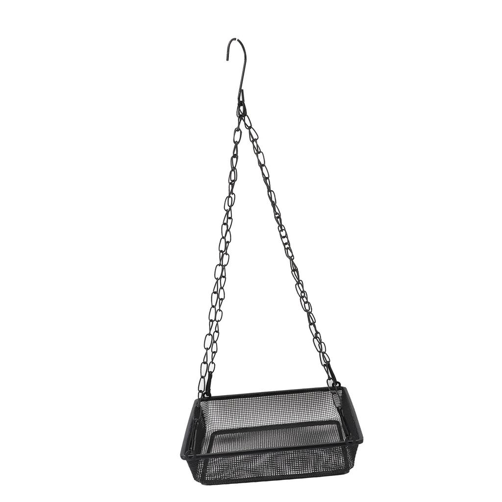 Hanging Bird Feeder Carbon Steel Mesh Platform Bird Feeding Tray for Yard Garden Outdoor