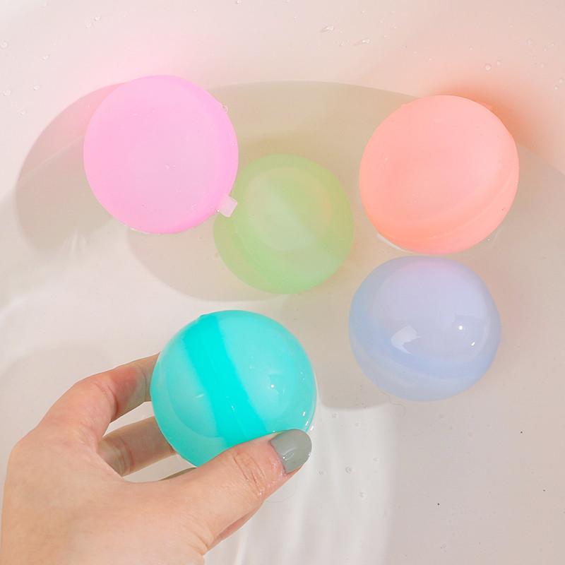 Reusable Silicone Water Balloons Quick Fill Self Sealing Water Bomb Splash Balls
