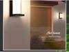 Waterproof Minimalist LED Wall Light with Smart Sensor for Outdoor Use