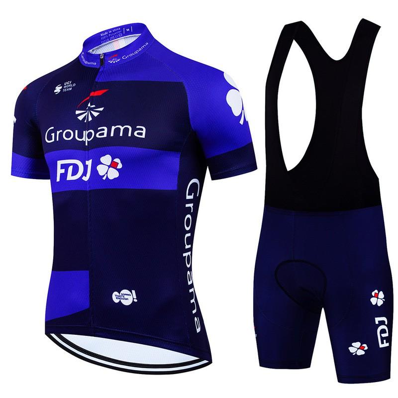 Unisex Cycling Jersey Shorts Set Quick-Dry Mountain Road Bike Apparel Breathable Performance Wear