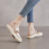 Baotou Slippers Women's 2025 Summer New Casual Versatile Cowhide Half-towed Soft Bottom Outer Wear Hollow Breathable Cool Slippers