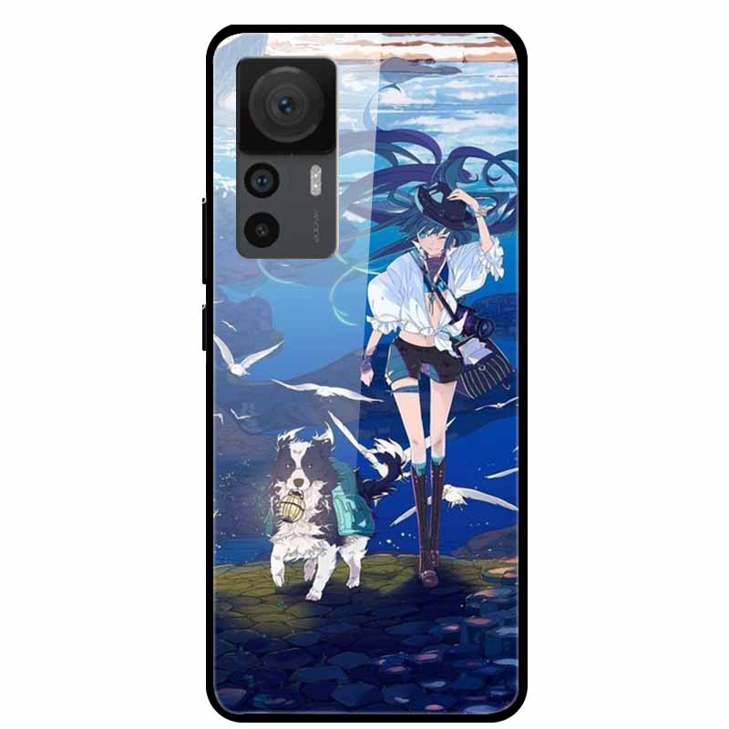 For Xiaomi 12T Cases 12T Pro Luxury Tempered Glass Hard Back Covers For Xiaomi 12T Pro Phone Cases Capa Fundas Xiaomi 12T Coques