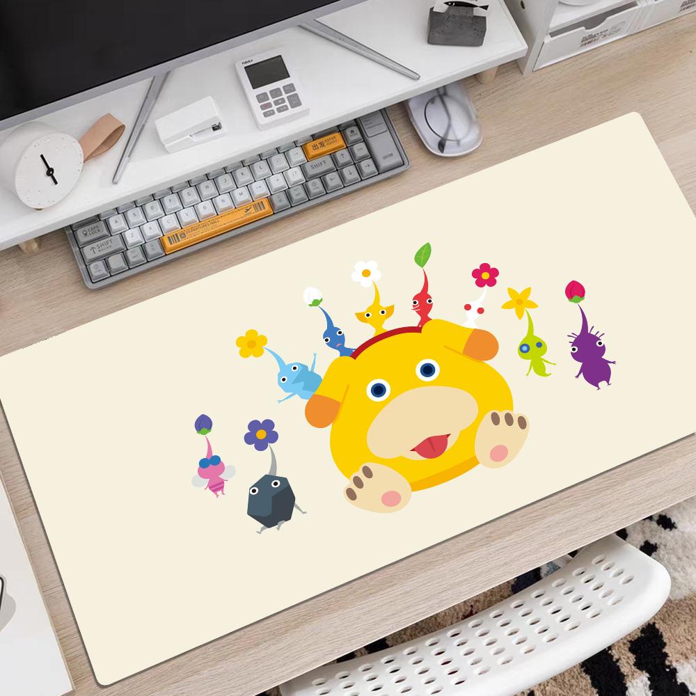 PIKMIN Mousepad Rubber XXL Cartoon Anime Gaming Mouse Pad Keyboard Mouse Mats Desk Mat Accessories for PC Mouse Carpet LockEdge 300x600x2mm