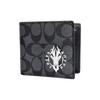 Coach [Customized Bag] 3 IN 1 Wallet MAY All the Way Gothic Oracle Leather Wallet Men's Black Black