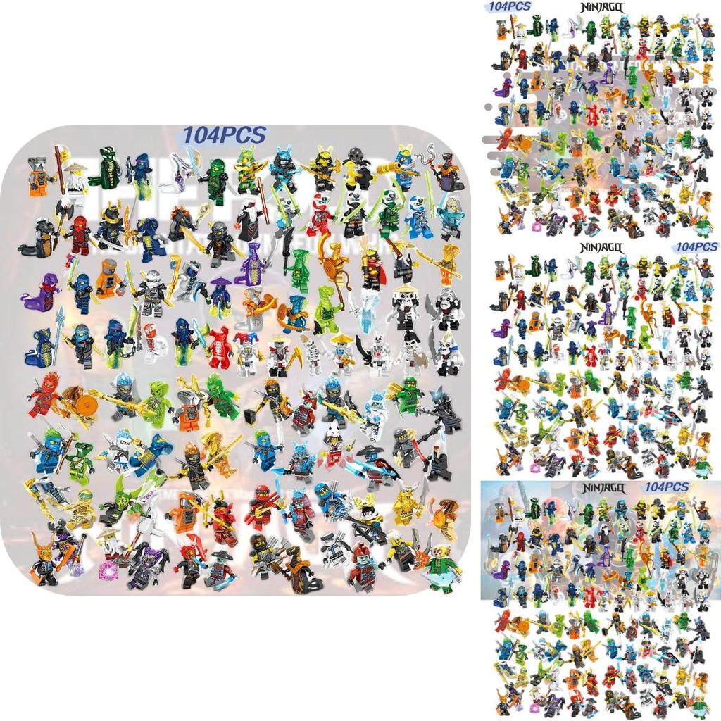 High-quality Moc 104pcs Phantom Ninja Building Blocks Abs Plastic Non-electric Diy