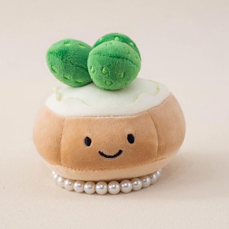 

8cm Cartoon Fruit Series Strawberry Cake Plush Bag Pendant Soft Dolls Dessert Girls Birthday Gifts Party Decor Toys Throw Pillow about 8cm