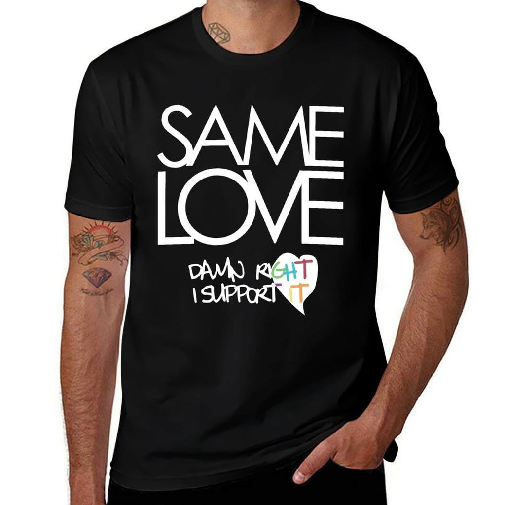 Same Love Macklemore Lyrics Dark Tops Tshirt Big And Tall Basic Tee Shirt Tshirt