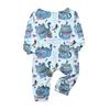 Prints Family Matching Long Sleeve Tops+Pants Set Family Matching Sets