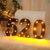 Cross-border Hot-Selling Black LED Letter Lamp for Proposal, Festival Decoration, and Ambiance Arrangement