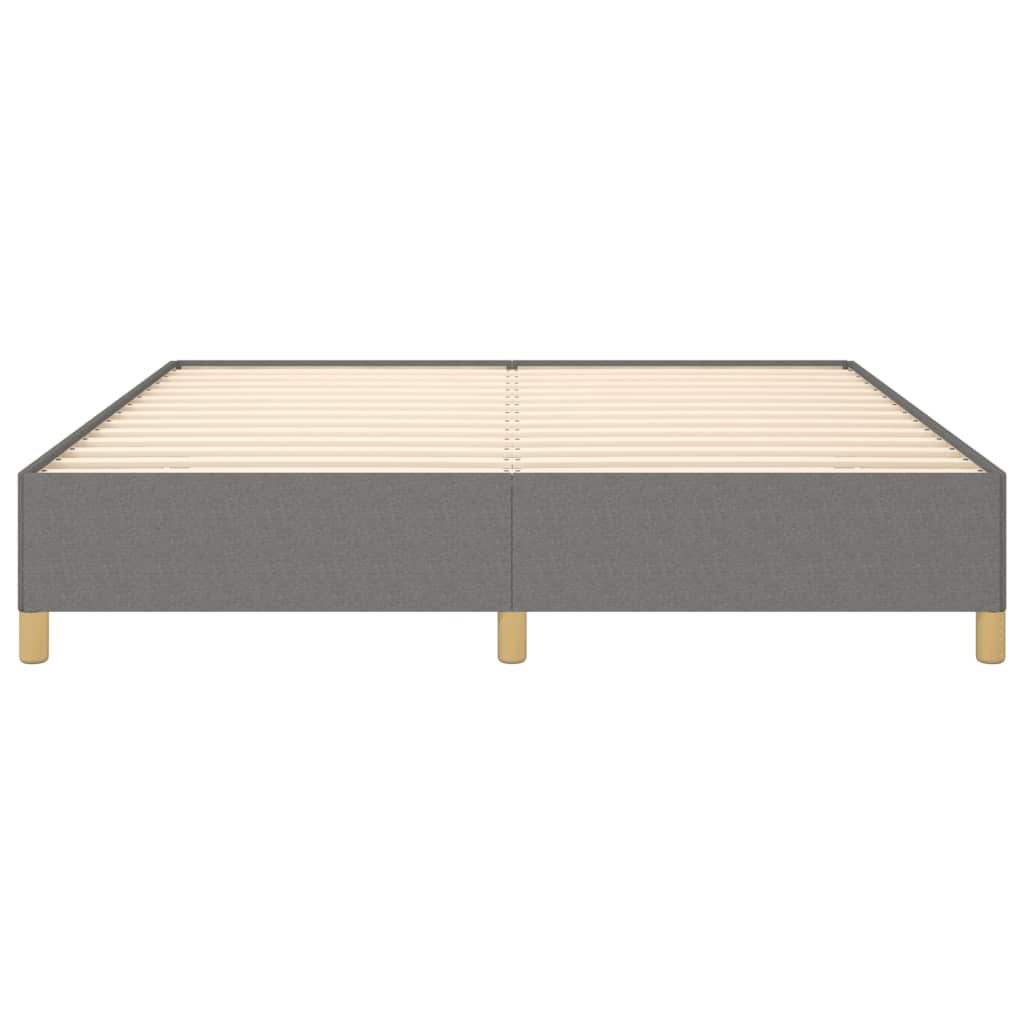 Vidaxl Bed Frame Without Mattress, Dark Gray, 160X200 Cm, Upholstered