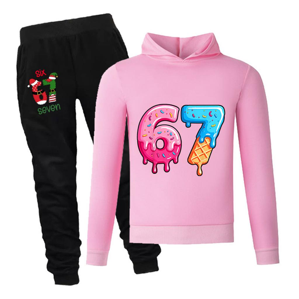 Set aus langärmeligem, locker sitzendem Kinderpullover mit Buchstabenprint